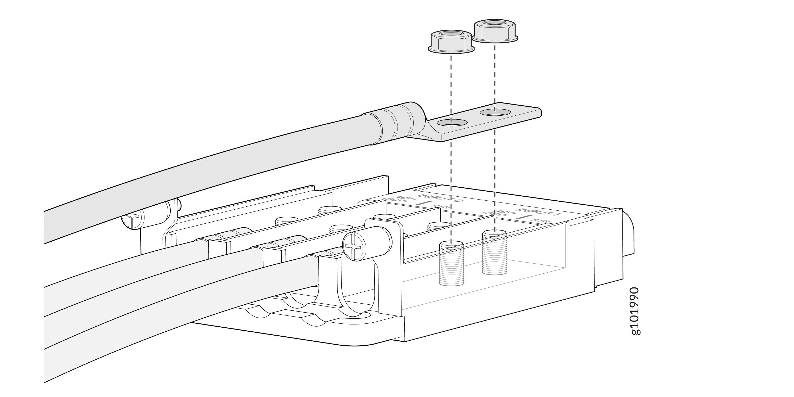 Connect the DC Power Source Cables