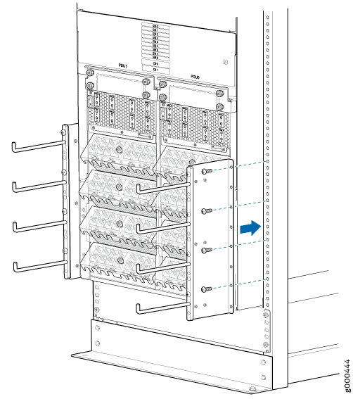 Installing the Cable Manager on the Four-post Rack