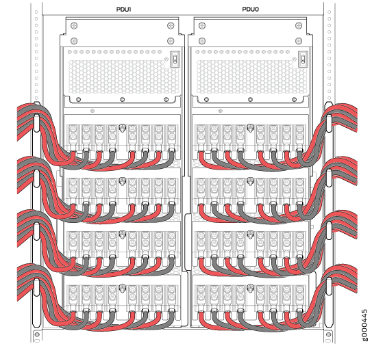 Routing Power Cables Through the Comb Assembly