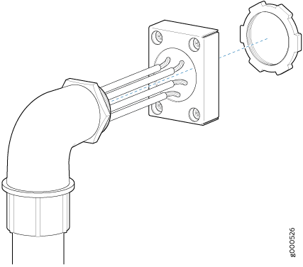 Connecting the Metal Retaining Bracket to an AC Power Cord