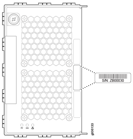 DC PSM Serial Number Label