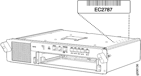 Control Board Serial Number Label