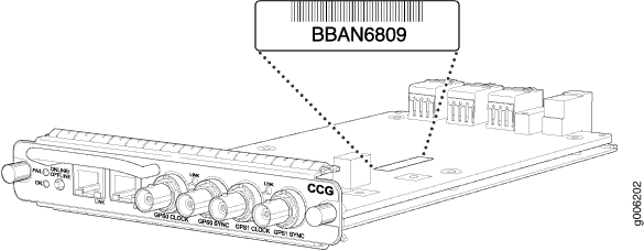 CCG Serial Number Label