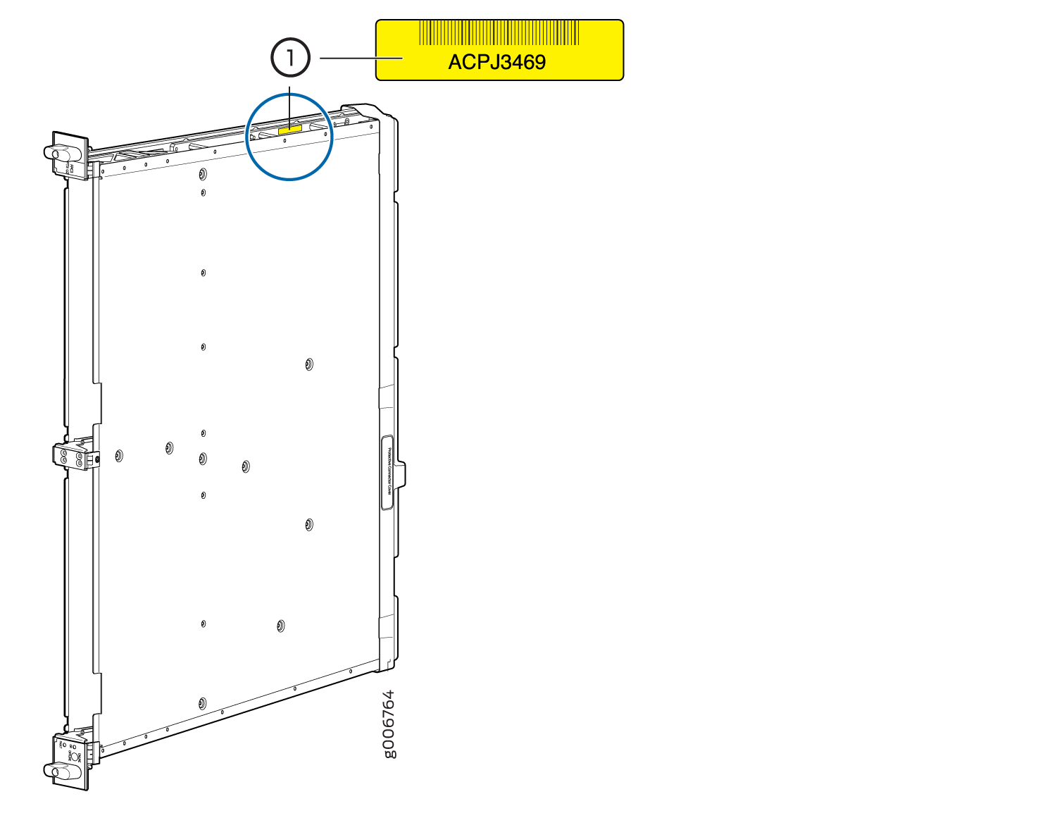 FPC3-PTX-U2 and FPC3-PTX-U3 Serial Number Label