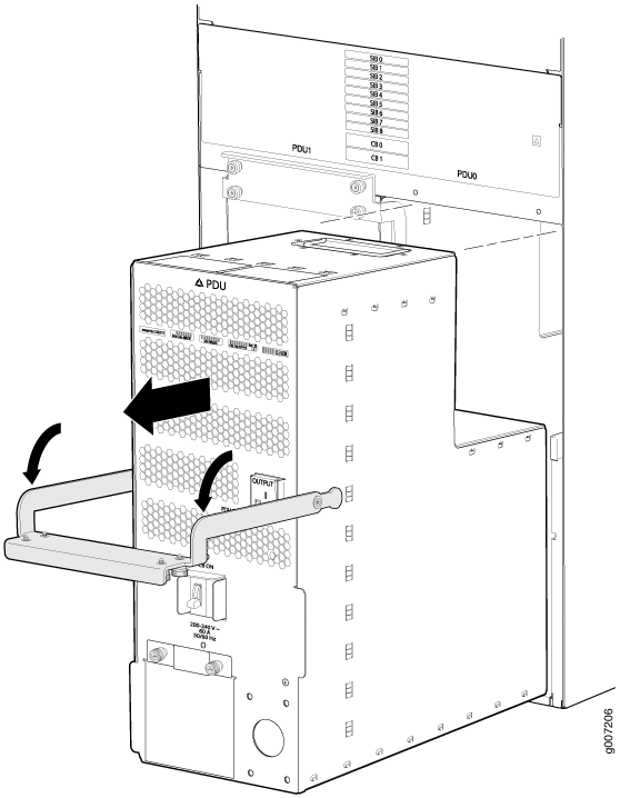 Removing a Three-Phase Delta AC PDU