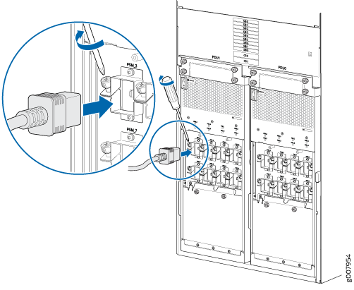 Disconnecting 20-A inputs to High Capacity Single-Phase AC PDU