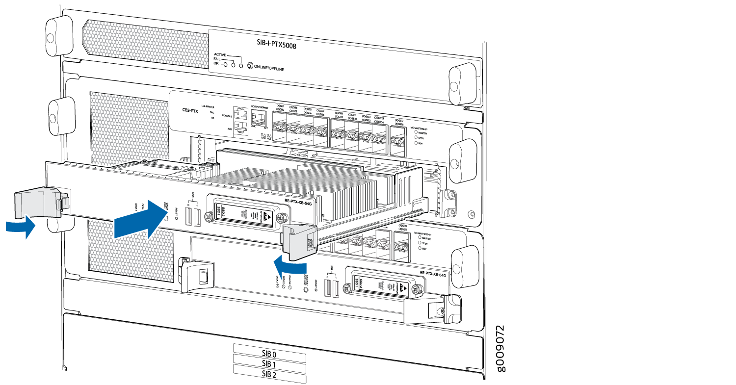 Installing the RE-PTX-X8-64G Routing Engine