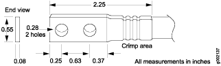 4-AWG Grounding Cable Lug