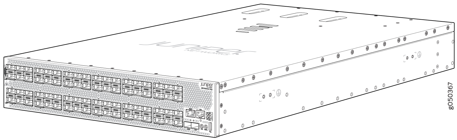 QFX10002-72Q Port Panel