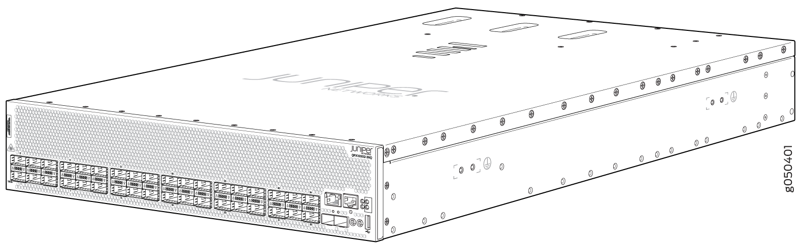 QFX10002-36Q Port Panel