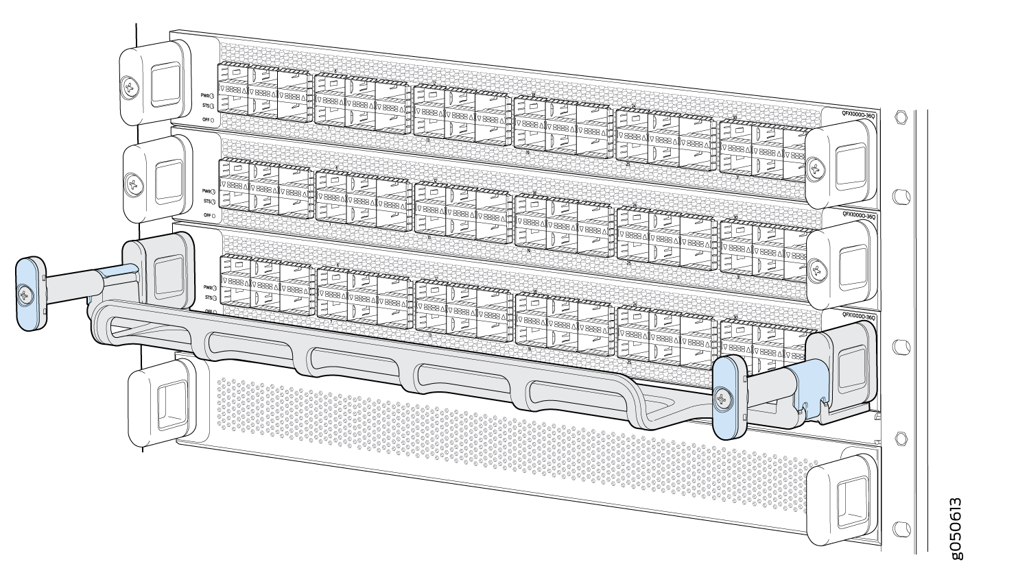 QFX10000 Cable Management System