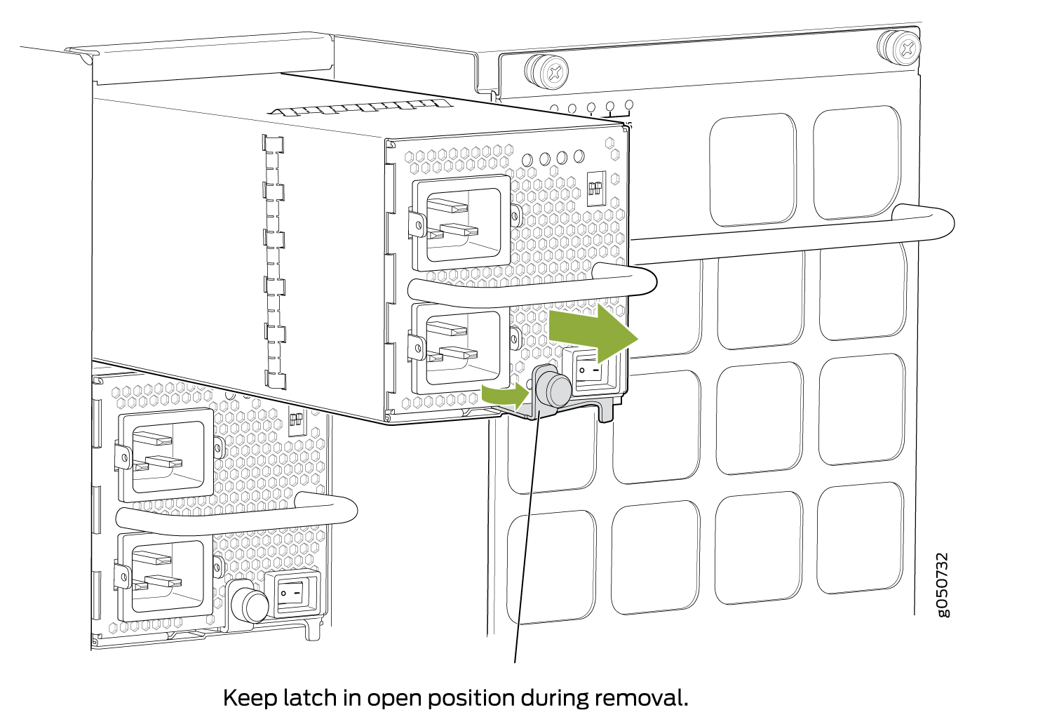 Removing a QFX10000-PWR-AC Power Supply from a QFX10016