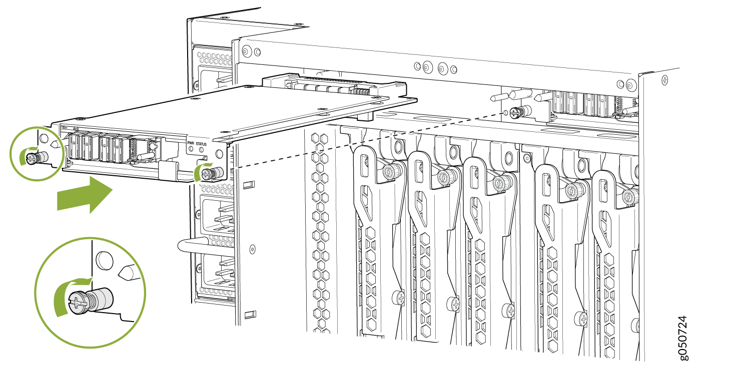 Replacing a QFX10016 Fan Tray Controller