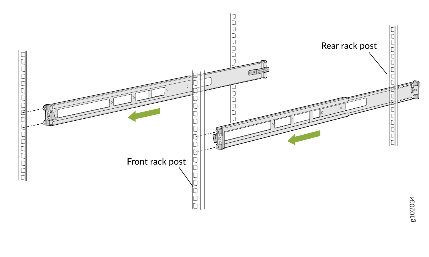 Install the Rear Floating Rails