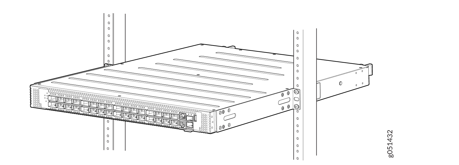 Mount the QFX5120-32C Switch to the Two-Post Rack