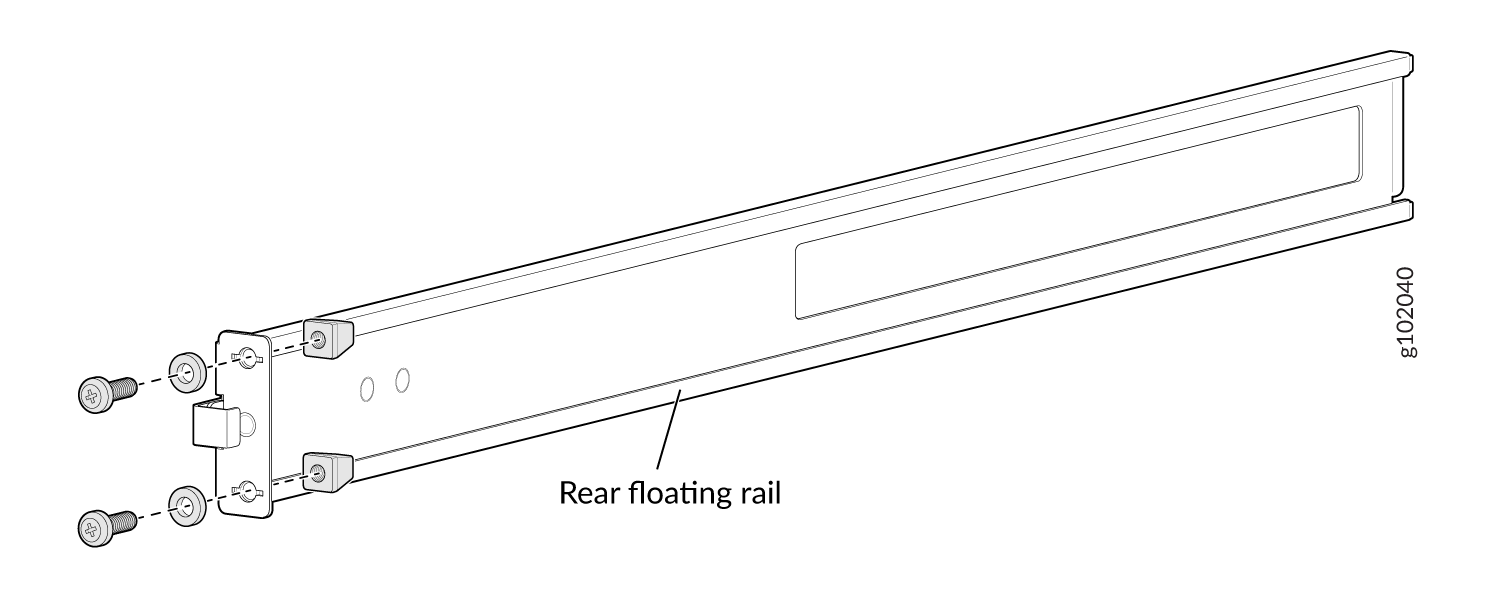 Remove Guide Blocks from Rear Floating Rail