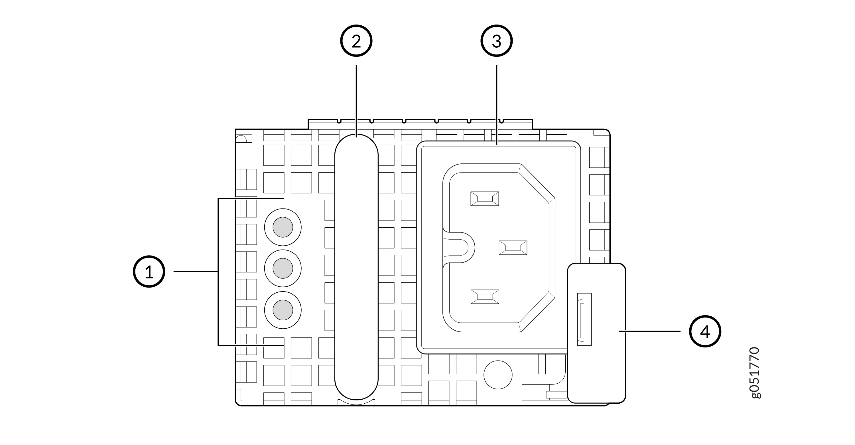 JPSU-1600W-1UACAFO (Front view)