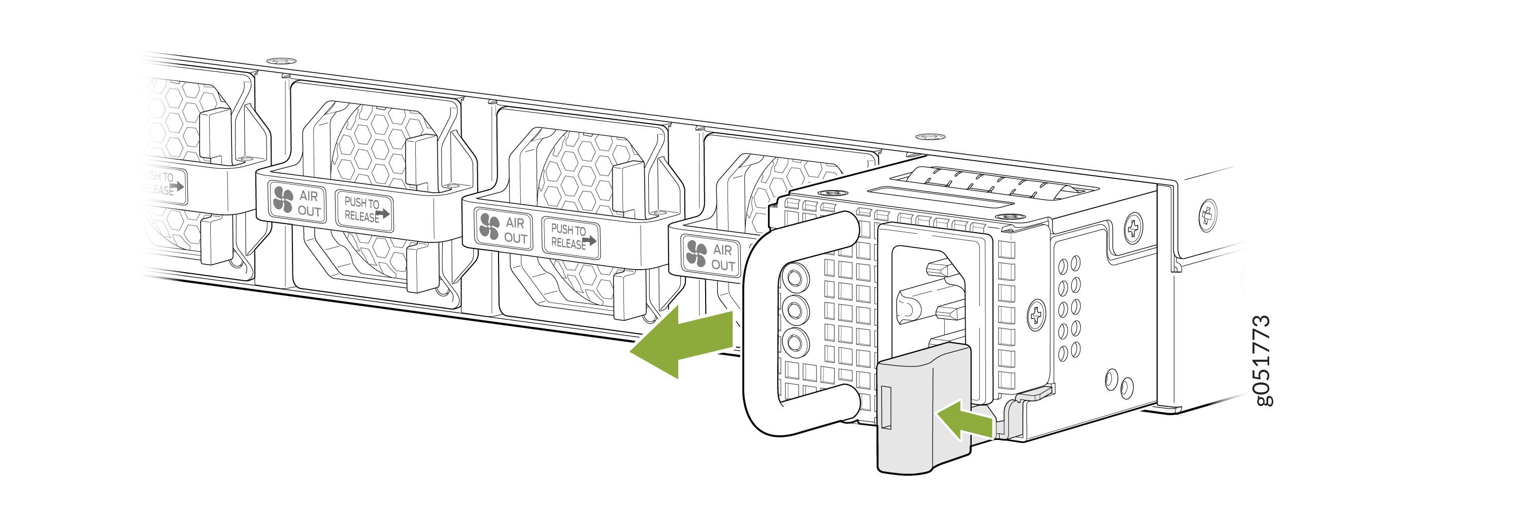 Remove the AC PSU