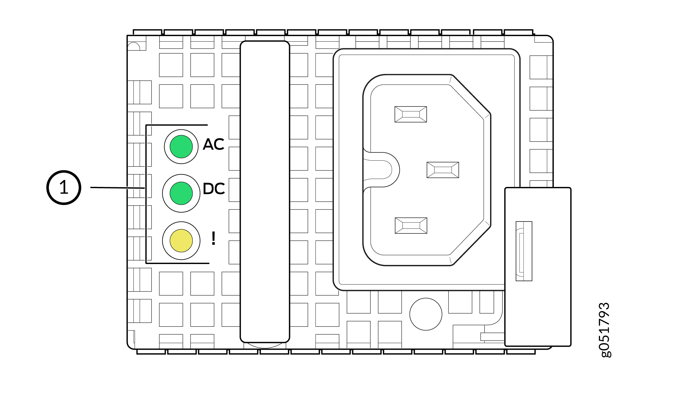 JPSU-1600W-1UACAFO LEDs