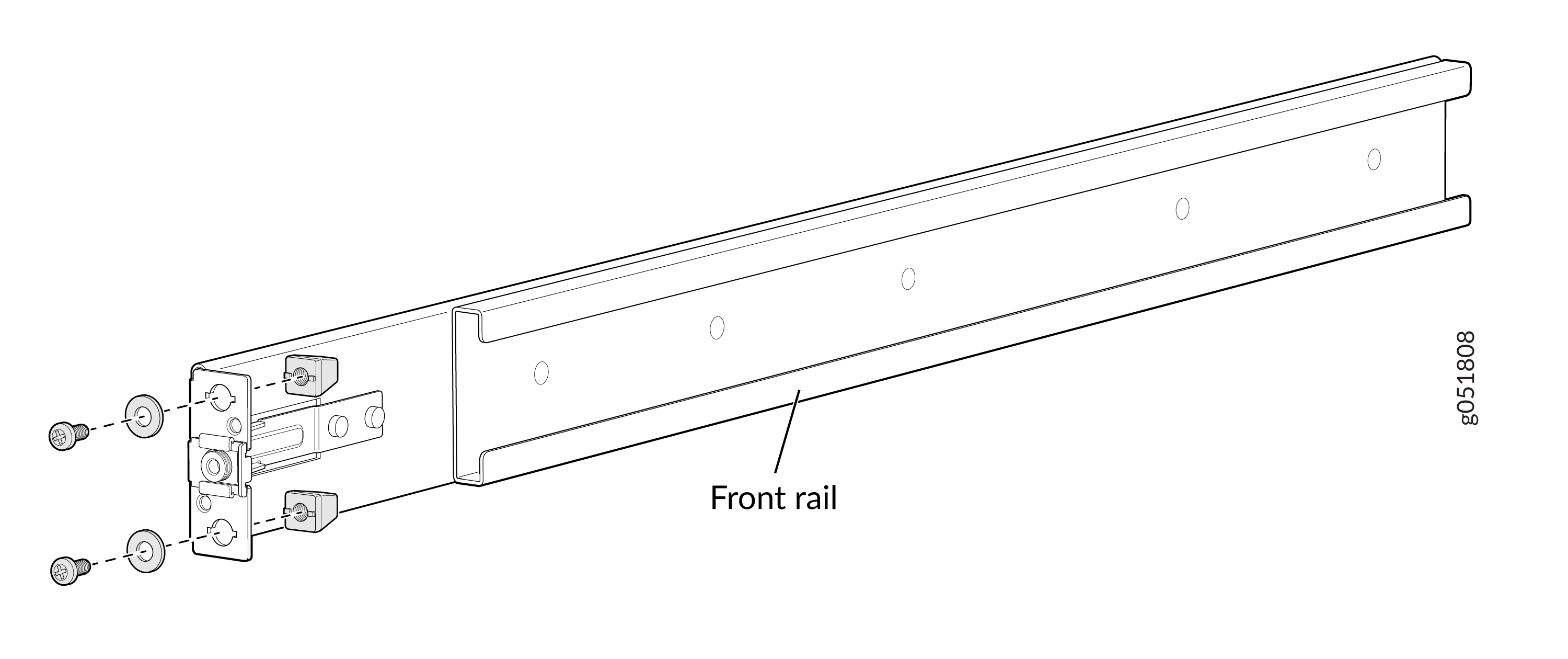 Remove Guide Blocks from Front-Mounting Rail