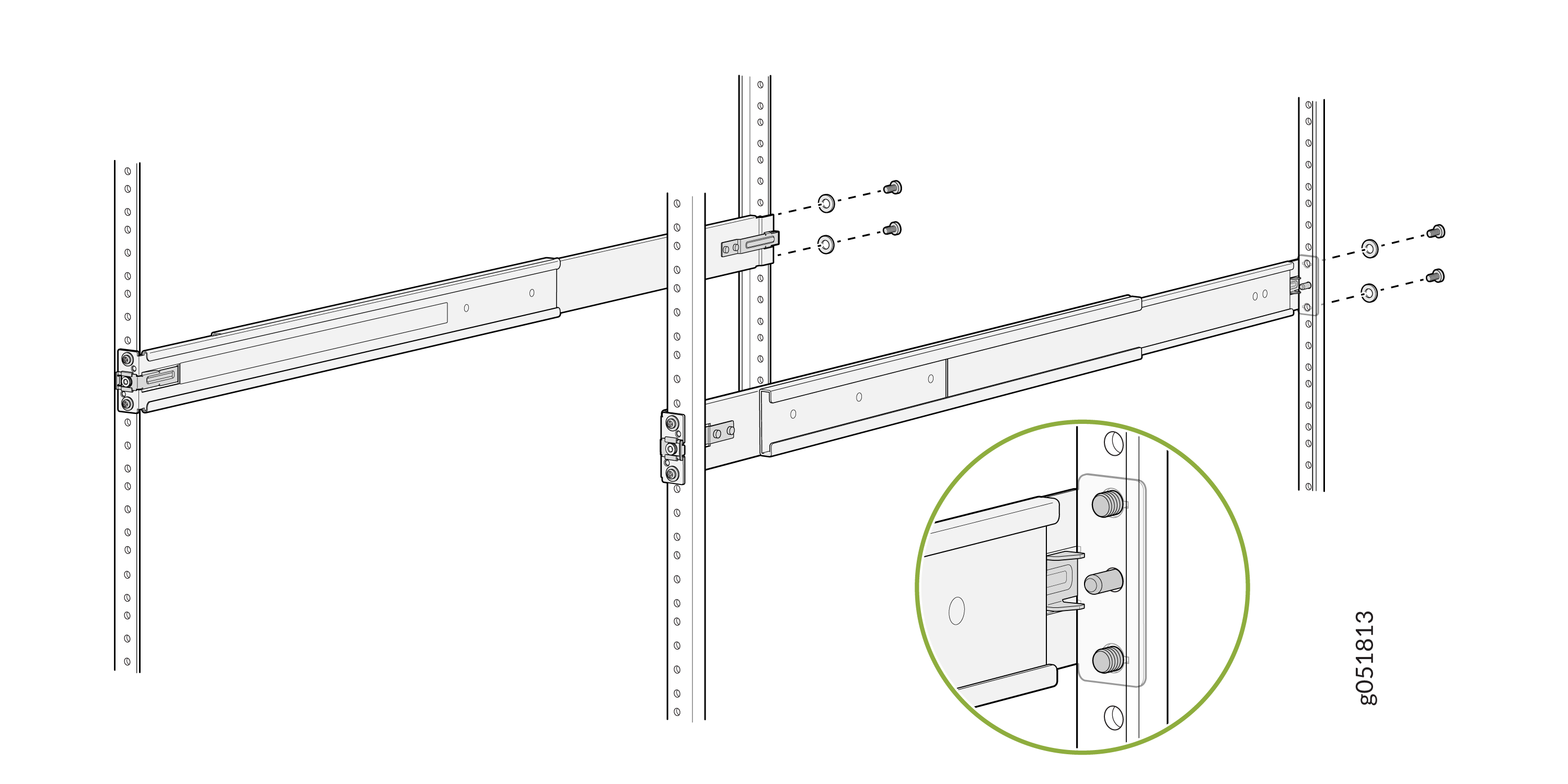 Secure the Rear-Floating Rails