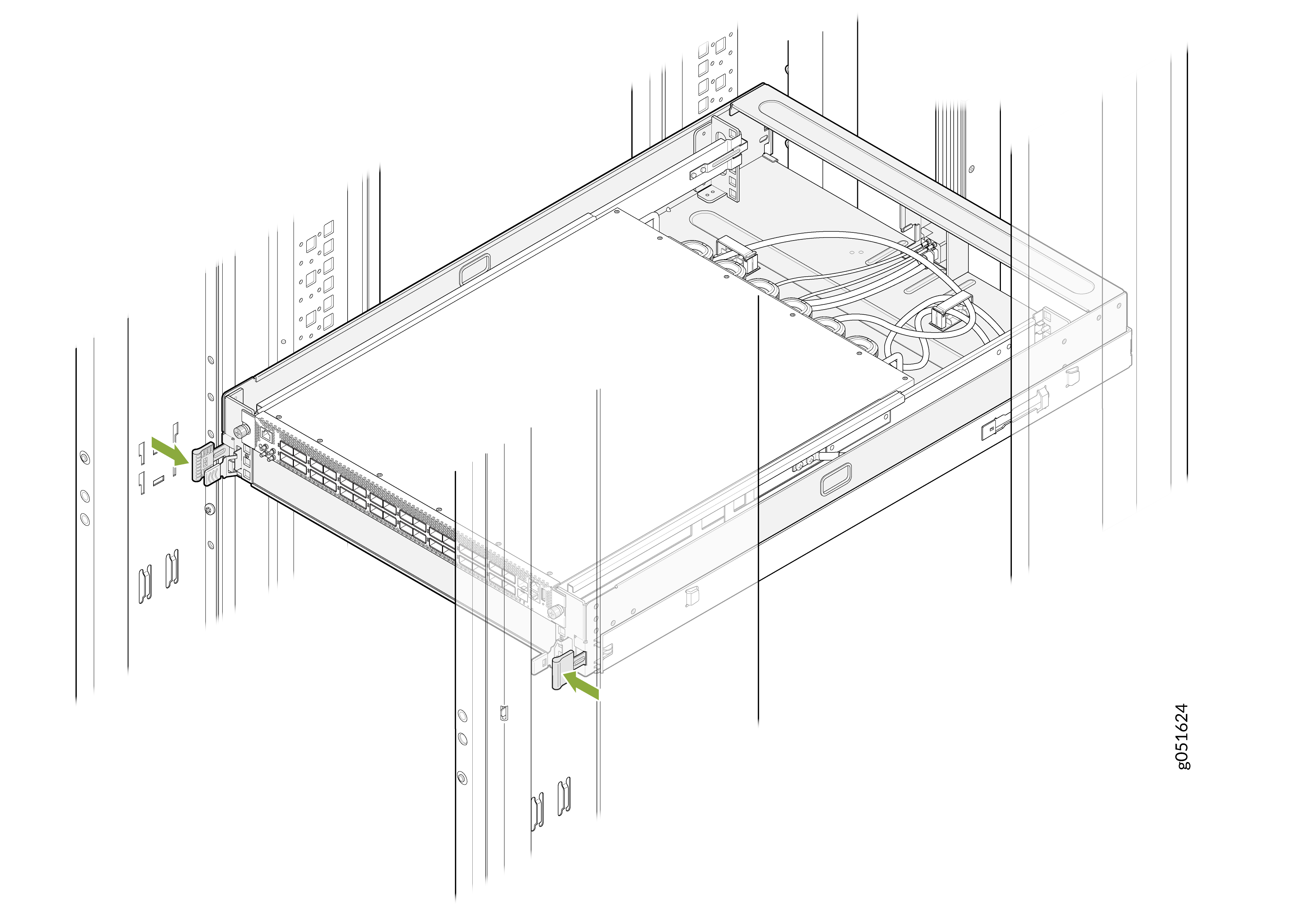 Locate the Latch Locking Tabs