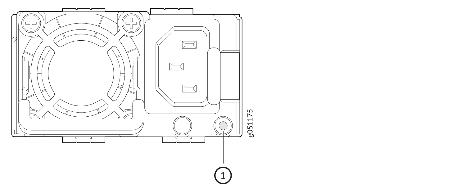 Power Supply Module LEDs for QFX5220-128C