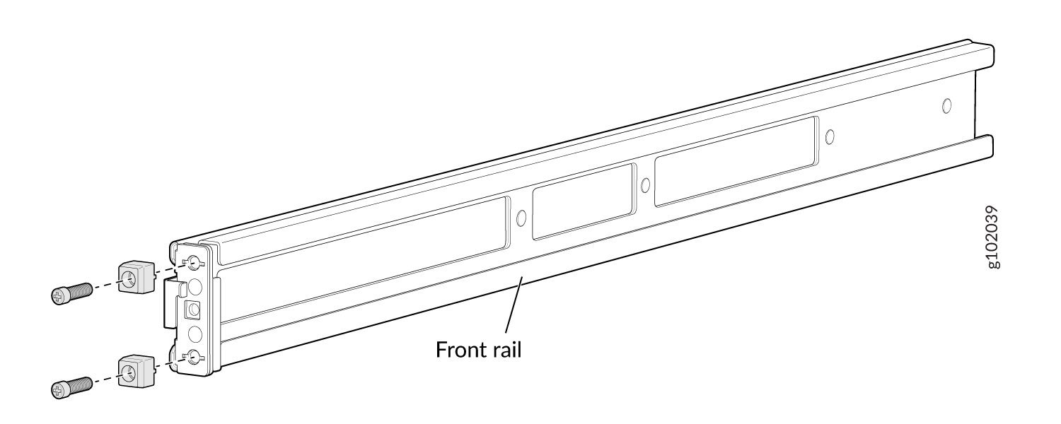 Remove Guide Blocks from Front Mounting Rail