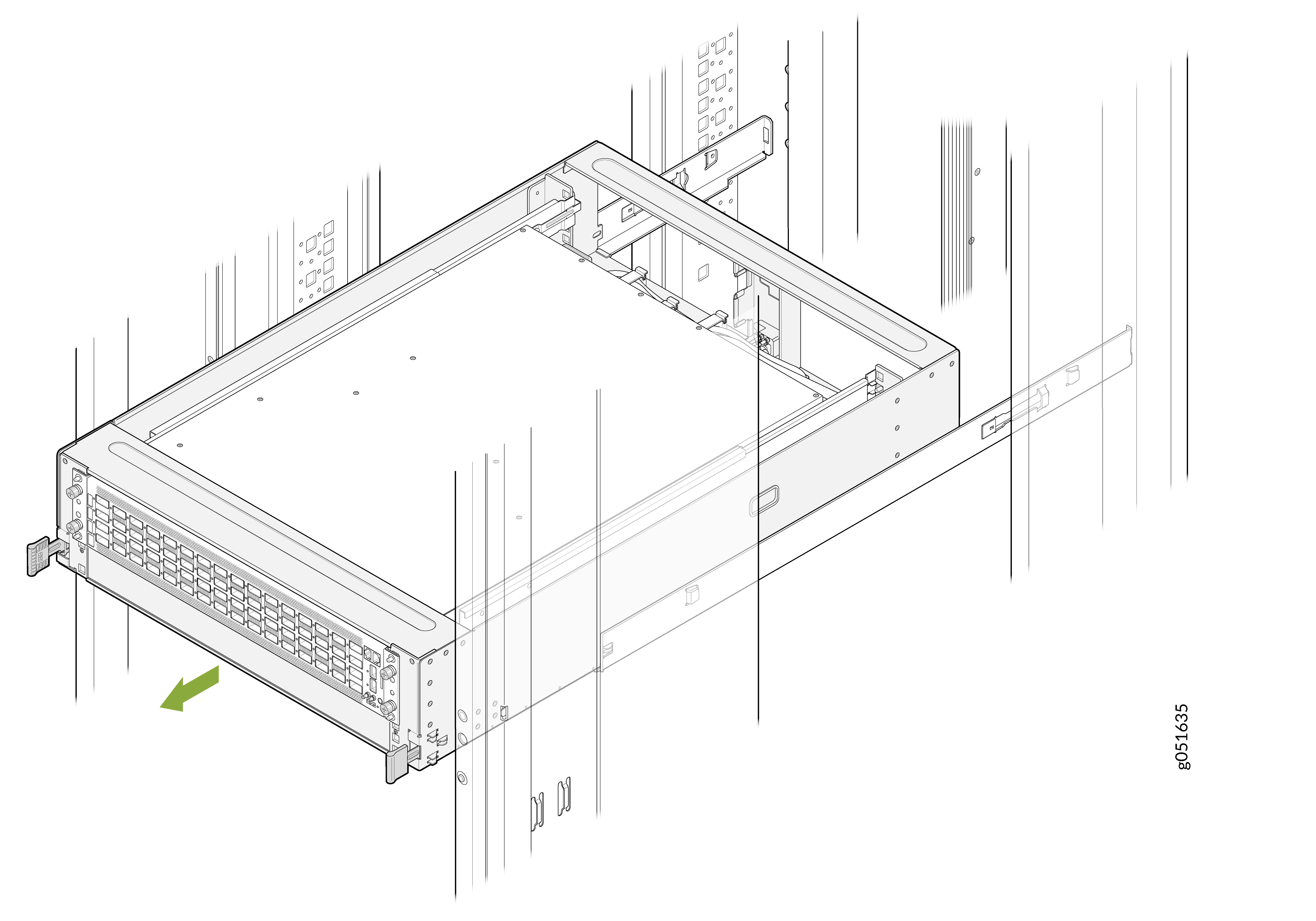 Slide the Switch-Tray Assembly Out