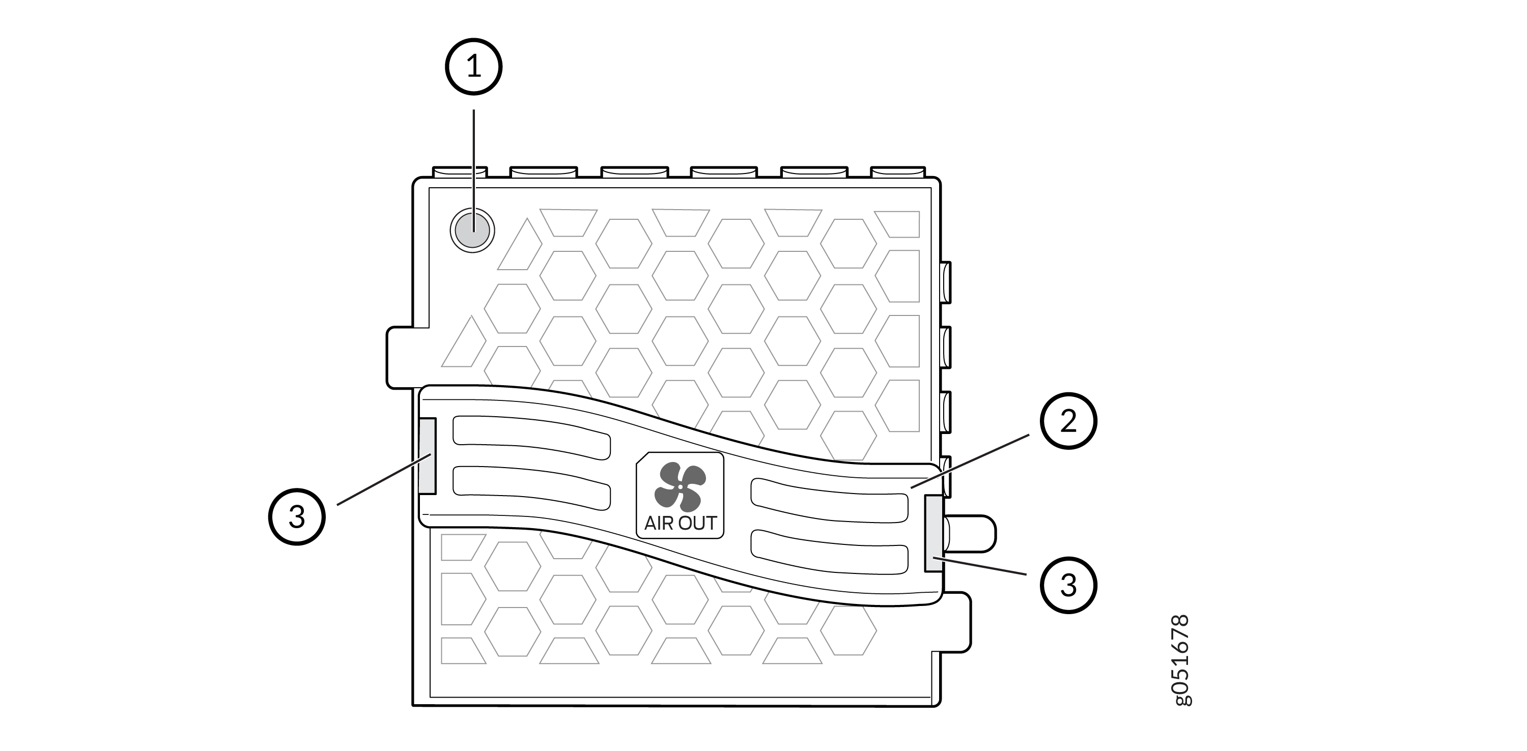 Fan Module Components for QFX5241-32OD Switch