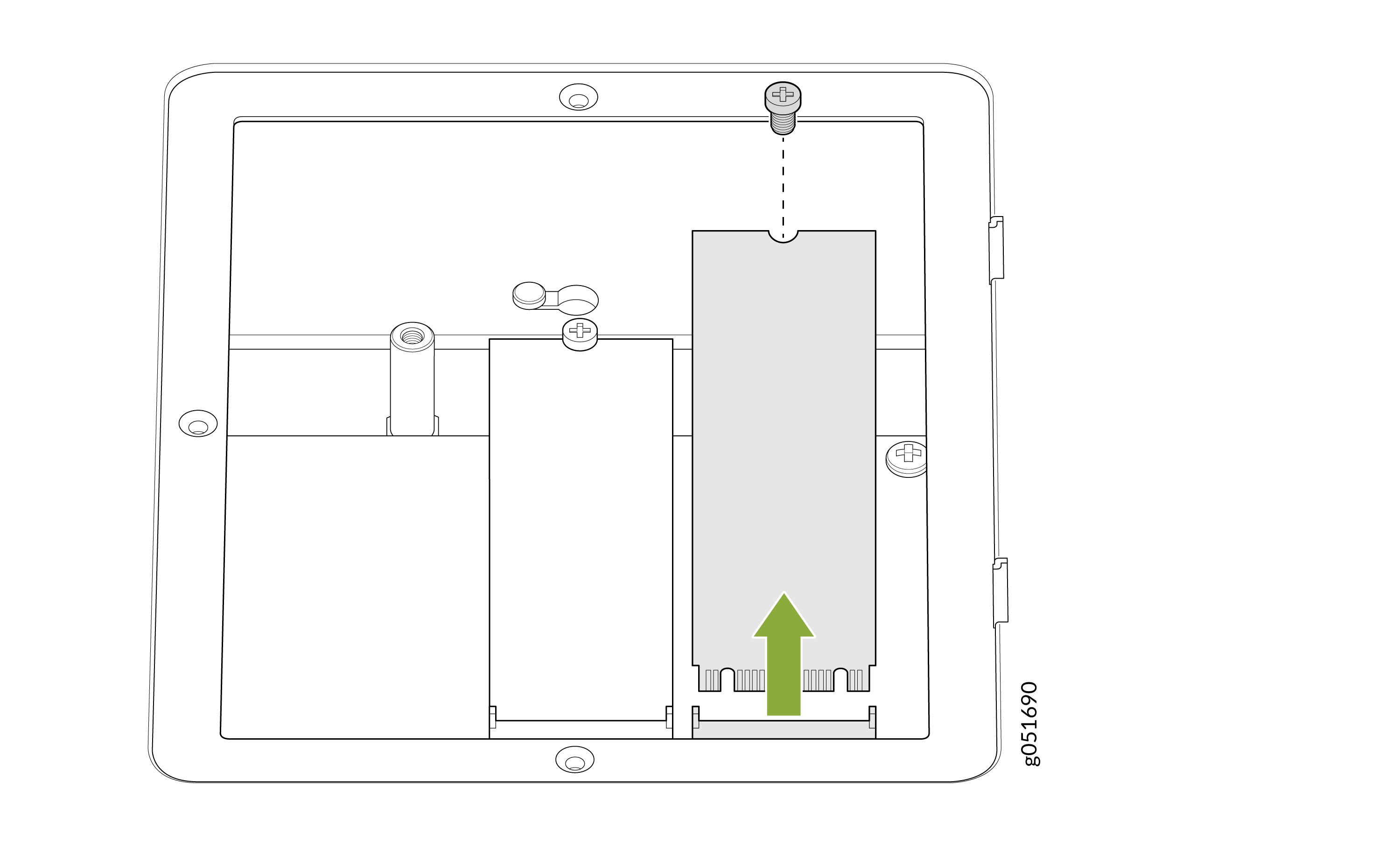 Remove the Screw and Lift the SDD Out