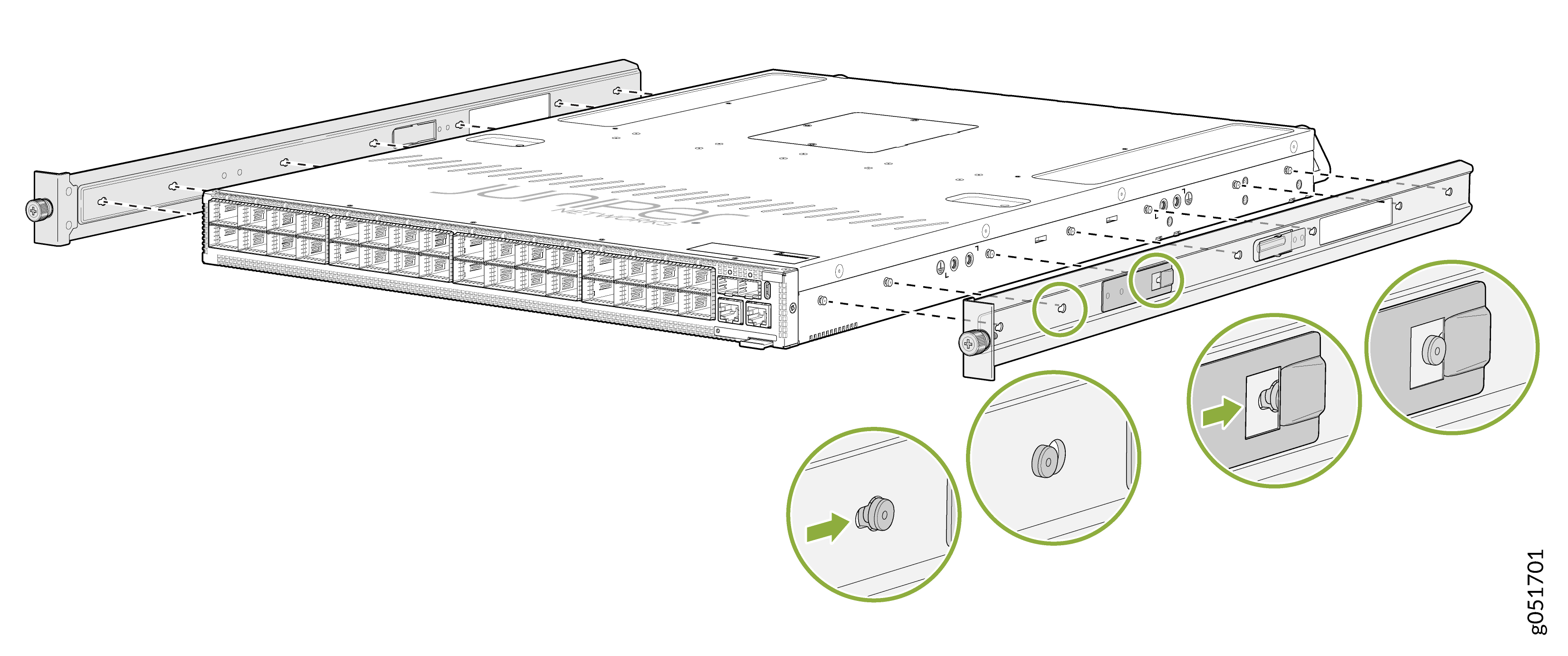 Attach the Side-Mounting Brackets to the Chassis