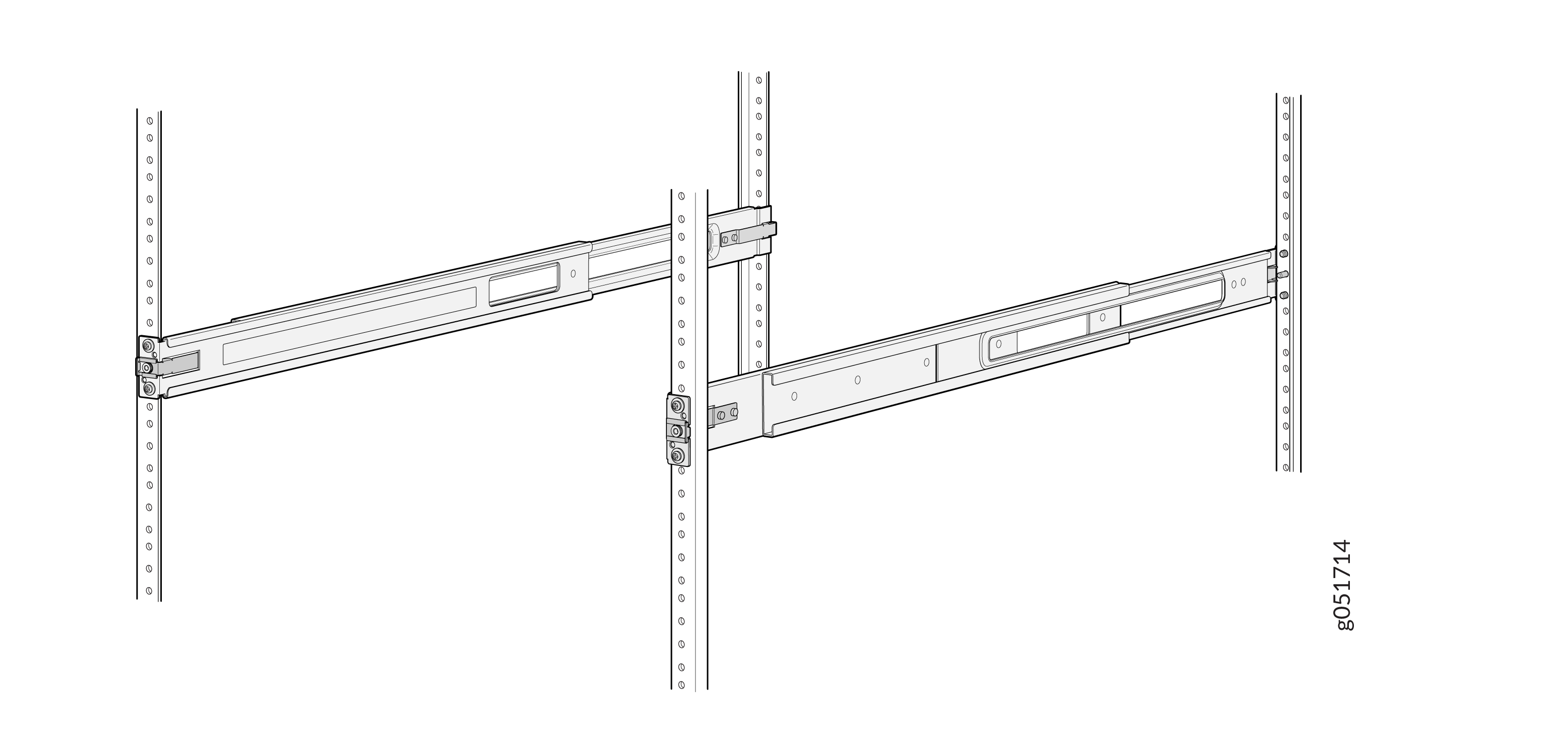 Mounting Rails Installed and Secured