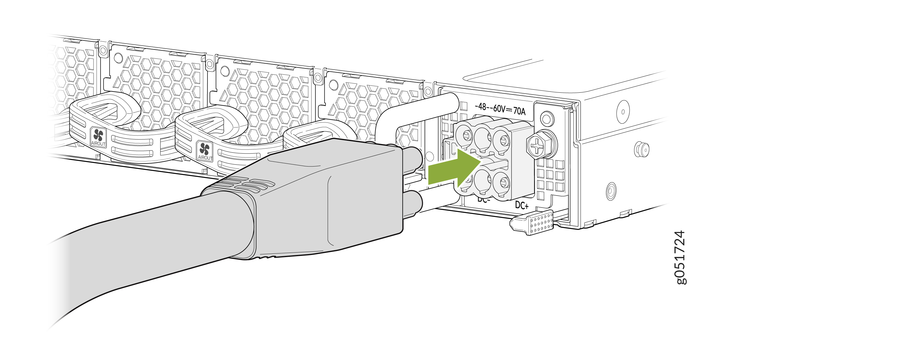 Connect the DC Power Cord