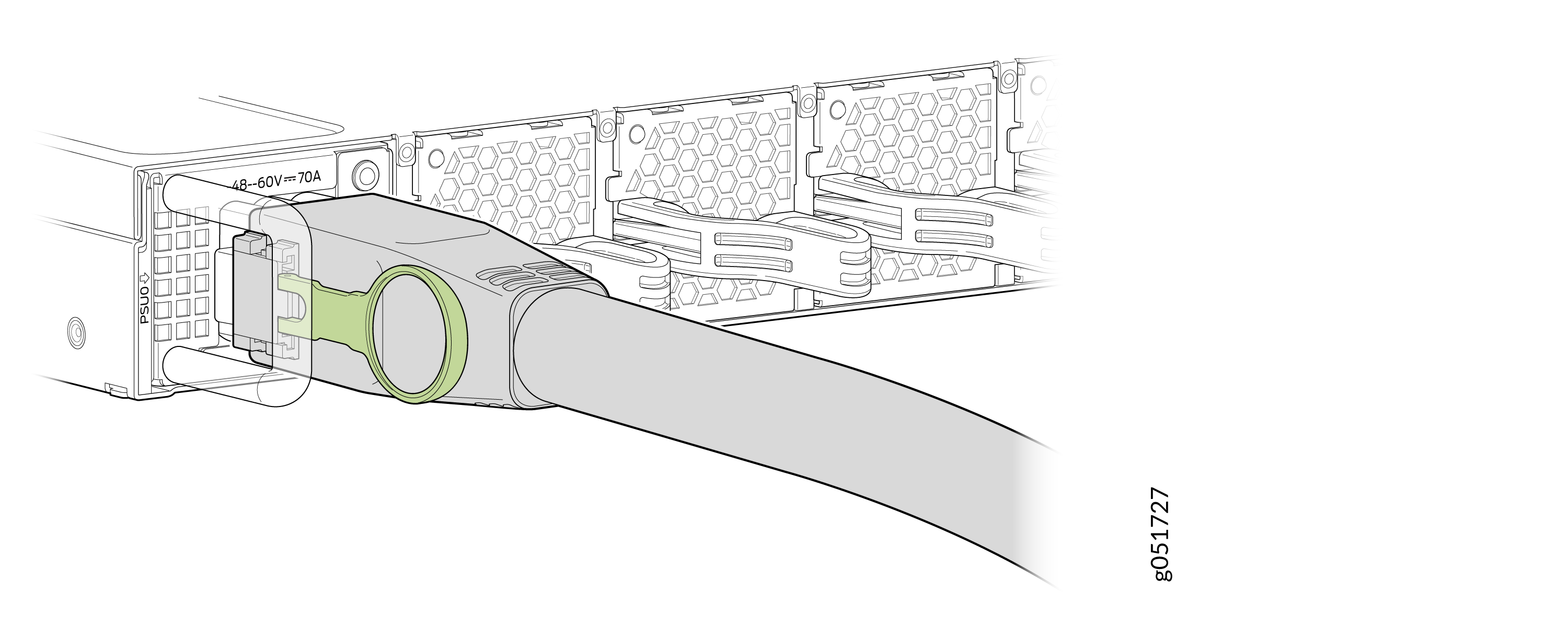 Remove the DC PSU Power Cord