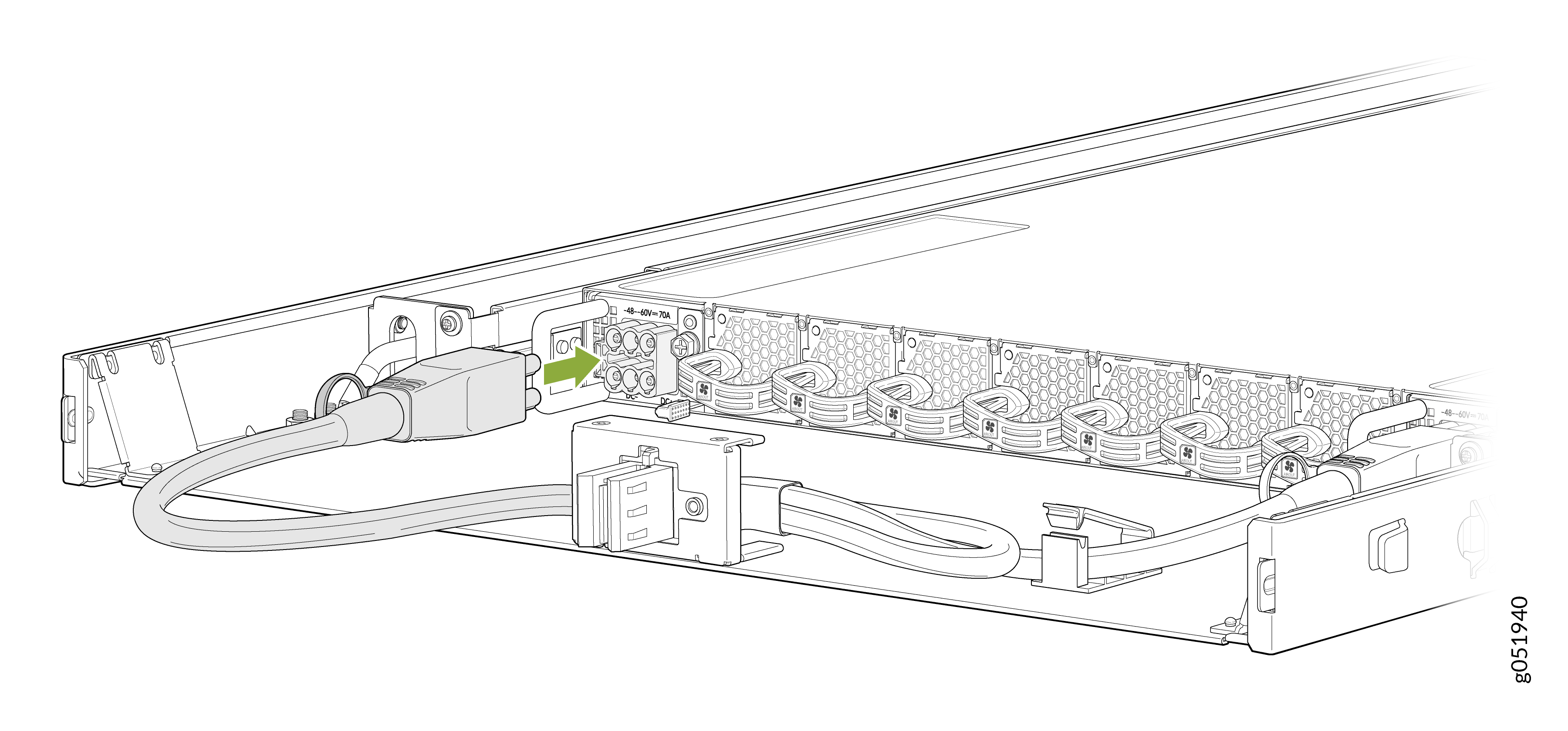Connect the DC Power Cord