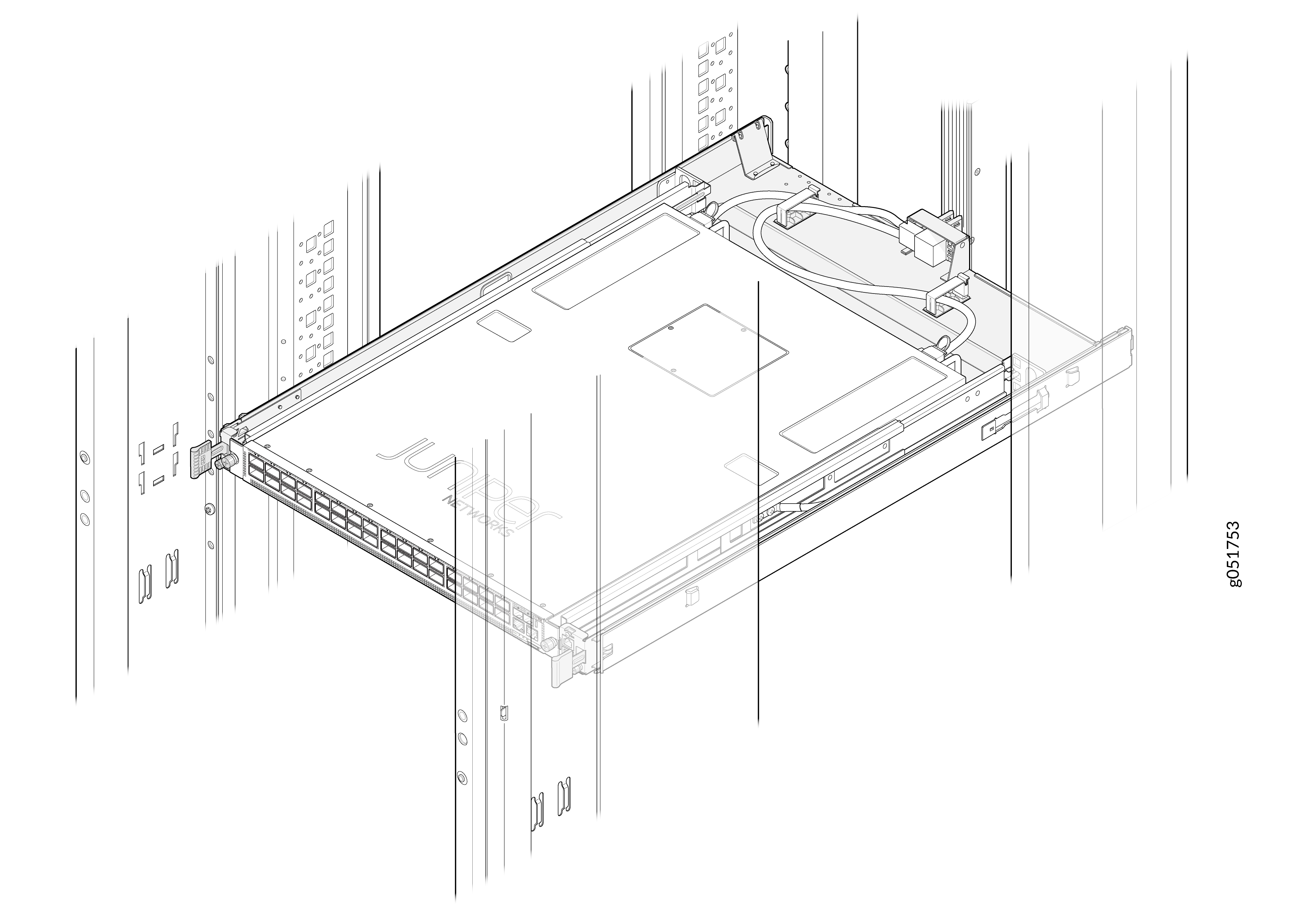 Fully Inserted Switch-Tray Assembly