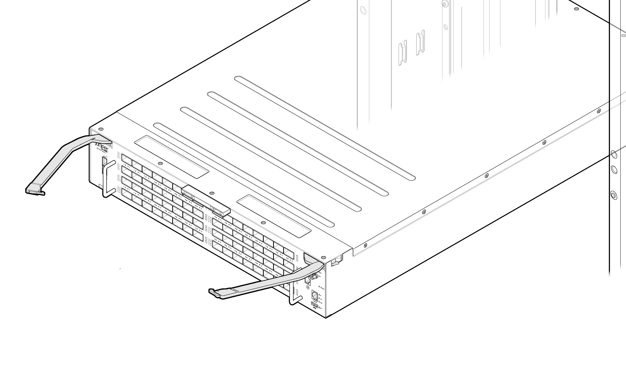 Switch Ejector Levers in Open Position