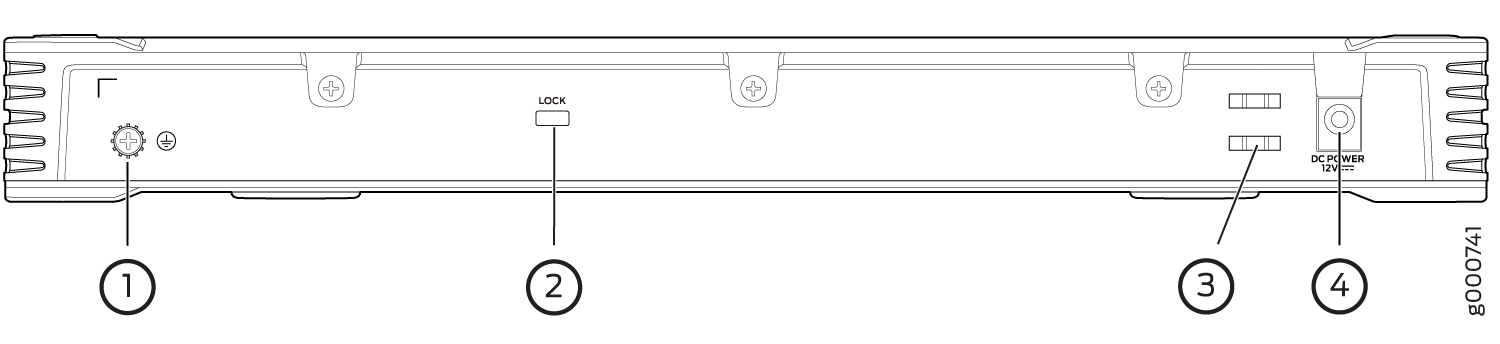 SRX300 Firewall Back Panel