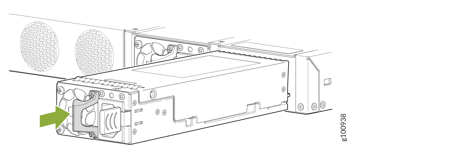 Installing an AC Power Supply in an SRX380 Device