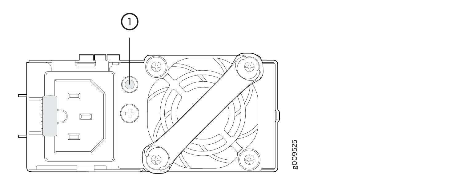 Location of AC Power Supply LED