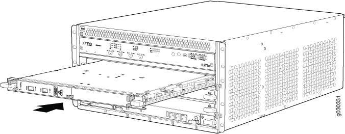 Installing an MPC in the SRX5400 Firewall