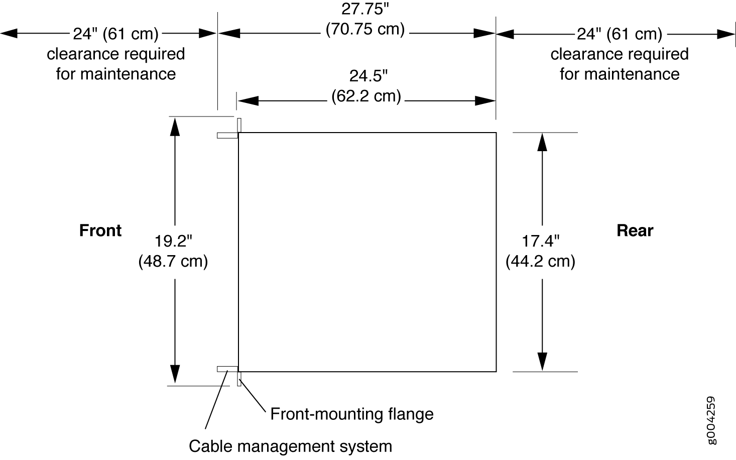 Chassis Dimensions and Clearance Requirements