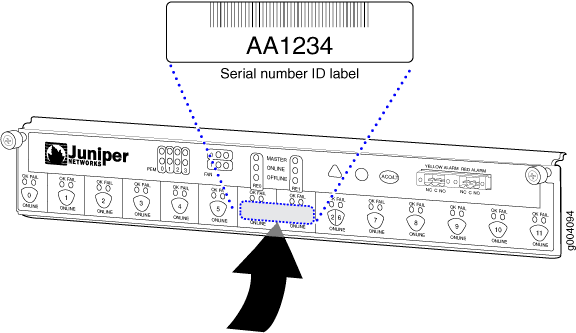 Craft Interface Serial Number Label