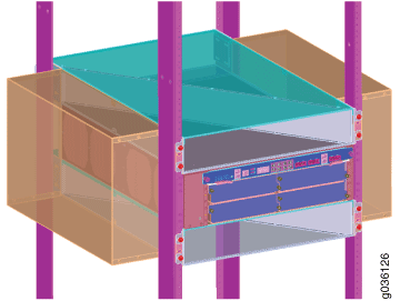 SRX3400 Firewall Air Deflector Kit