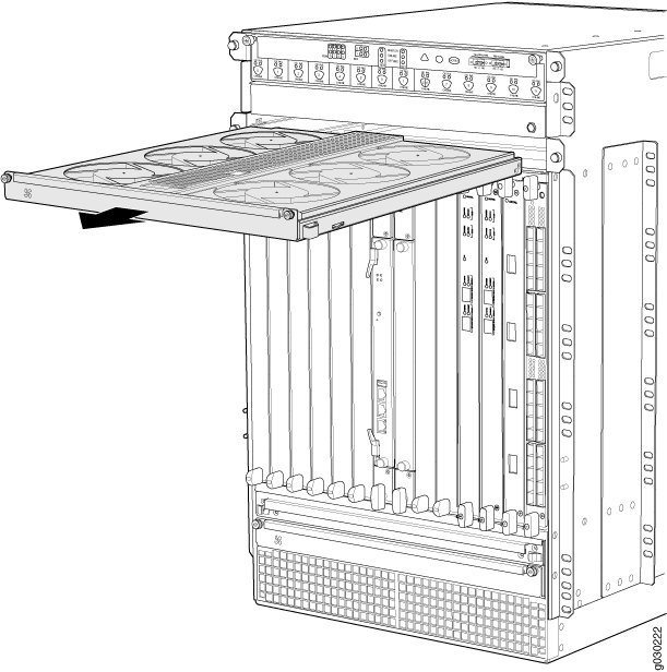 Removing an Upper Fan Tray