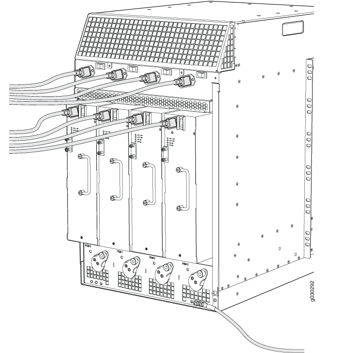 Connecting AC Power to the Firewall (High-Capacity Power Supplies)