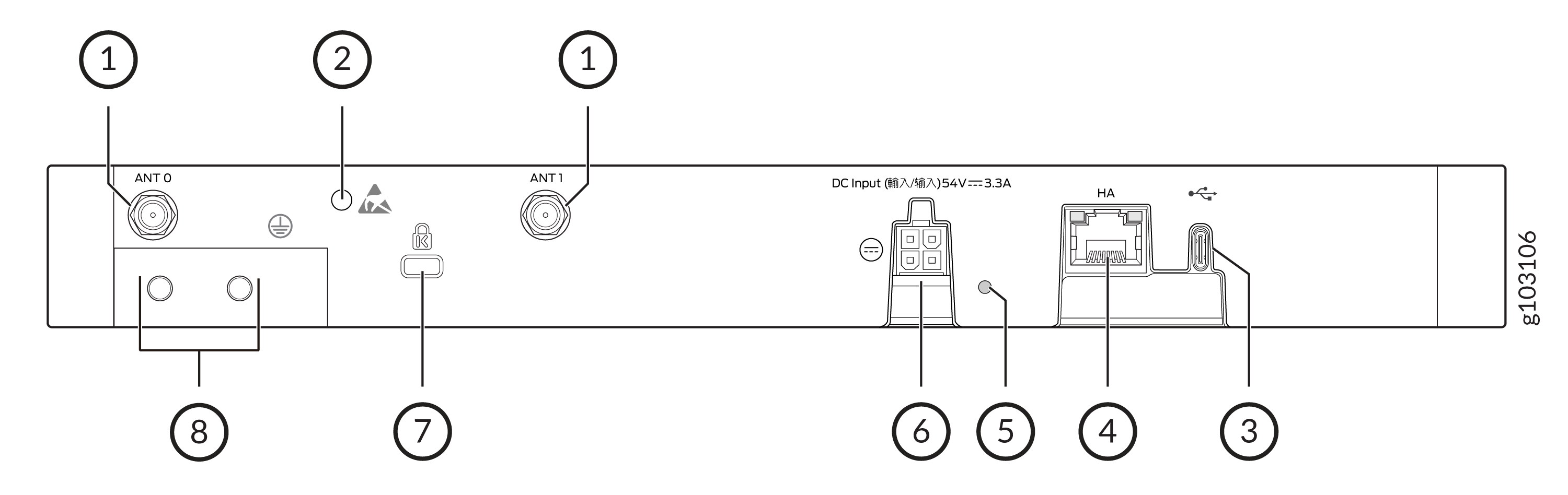 SSR400-C Rear Panel