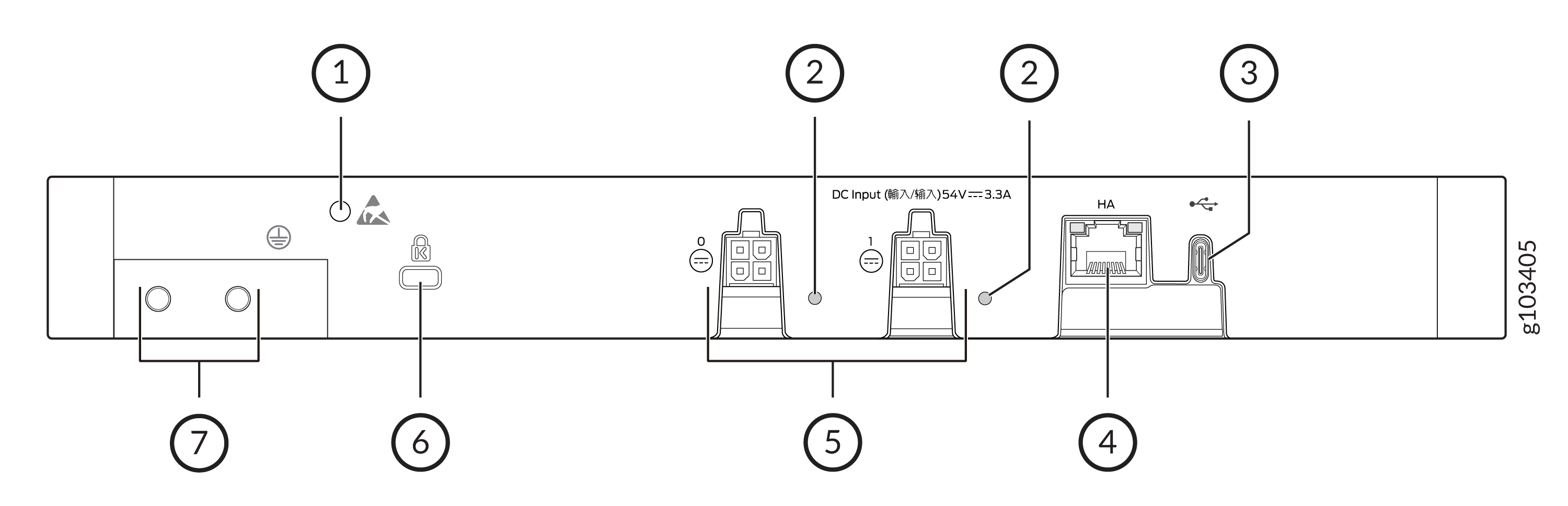SSR440-2AC Rear Panel