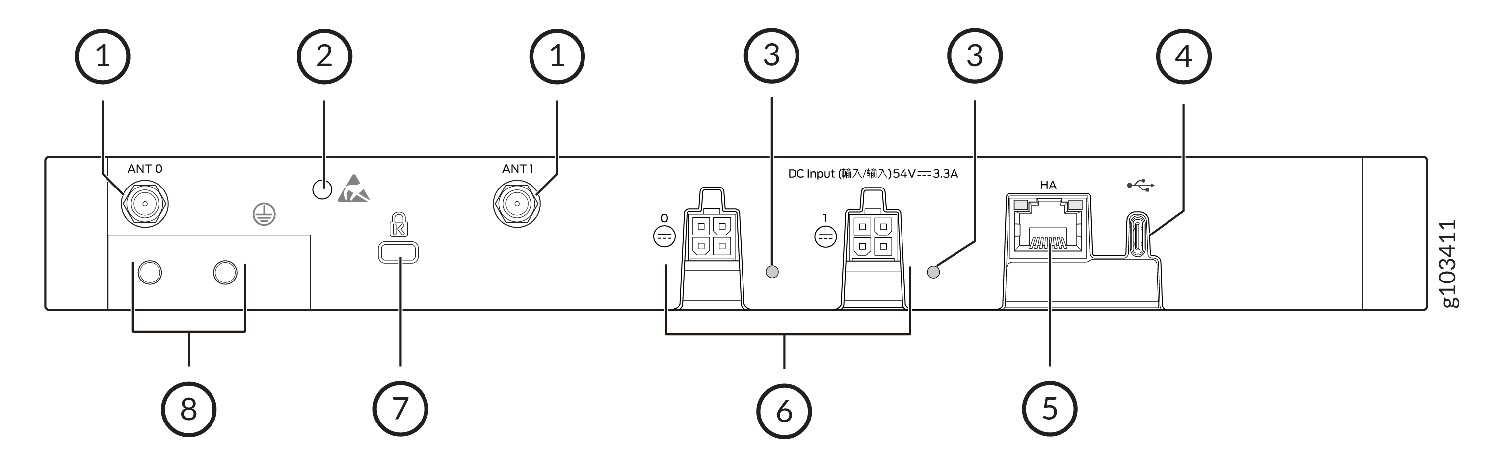 SSR440-C-2AC Rear Panel